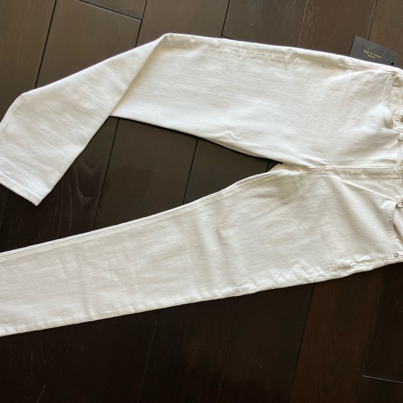 Rag & Bone High Rise Ankle Skinny size 30 white NWT - Picture 3 of 4